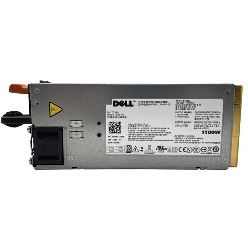 блок питания dell 450 aebl 1100w серебристый Резервный Блок Питания Dell 0TCVRR 1100W