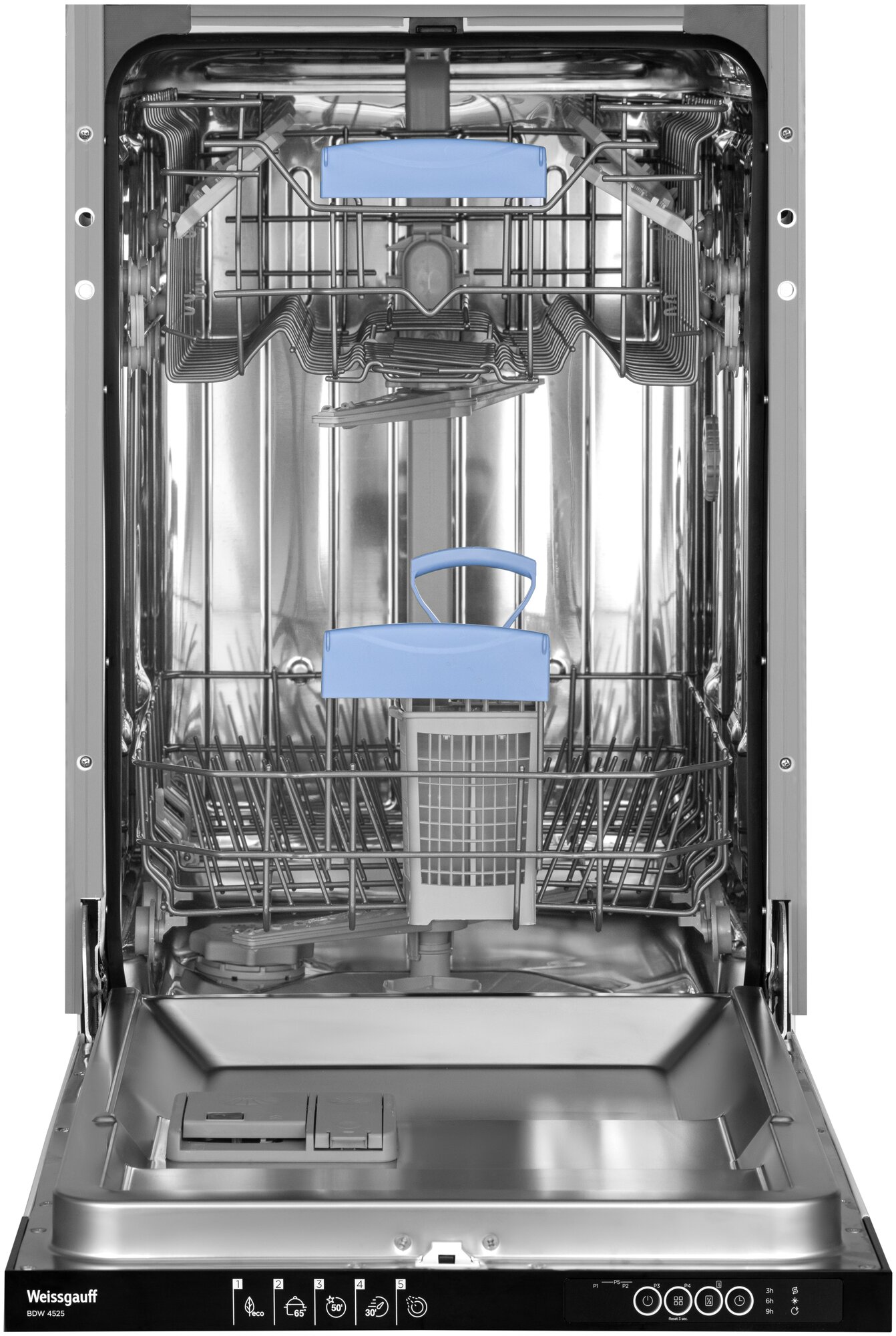 Встраиваемая посудомоечная машина Weissgauff BDW 4525, серебристый - фотография № 4