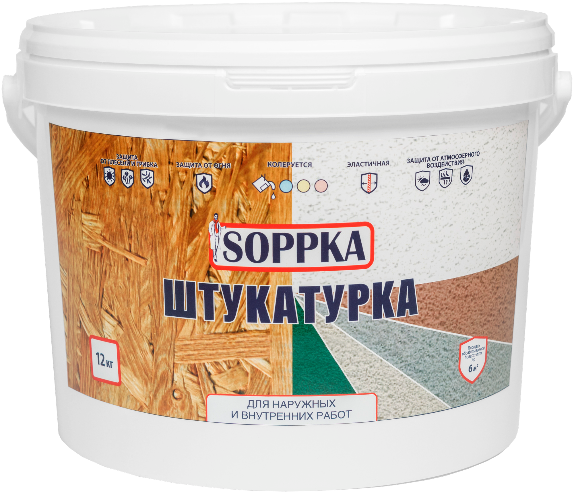 Декоративное покрытие Soppka Штукатурка Dekorator