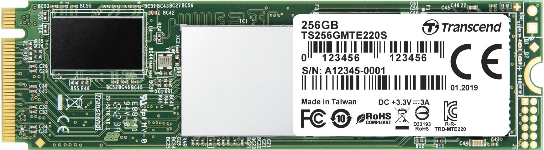 Твердотельный накопитель SSD Transcend MTE220S TS256GMTE220S