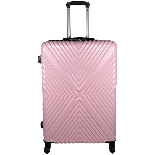 фото Чемодан – большой (размер l) 95 л, 73x48x27 см, съемные колеса , цвет розовый king of king