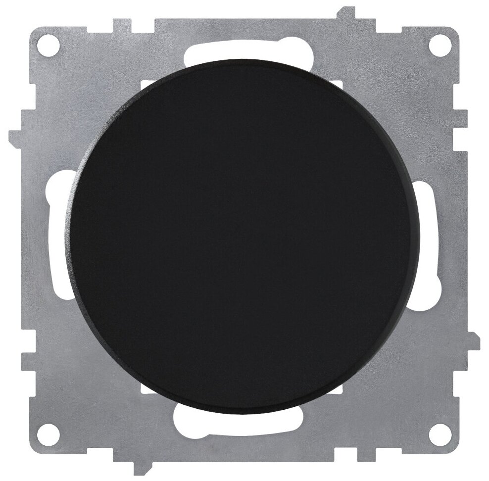 Выключатель одноклавишный OneKeyElectro, цвет черный