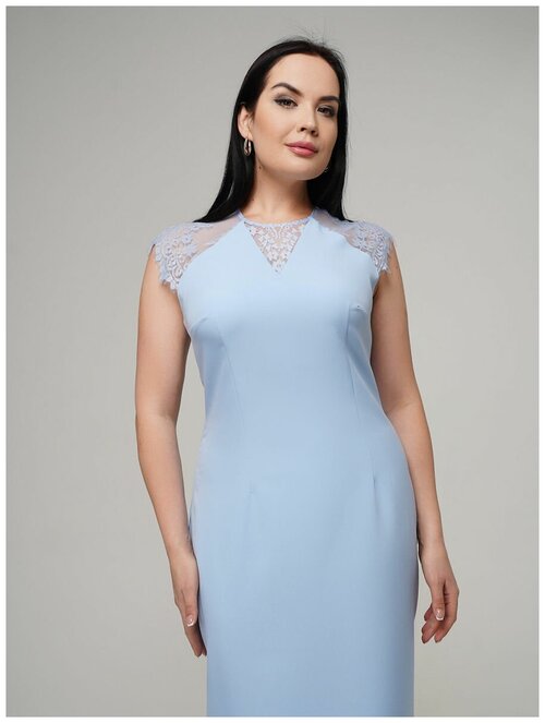 Платье DiSORELLE, размер 48, голубой