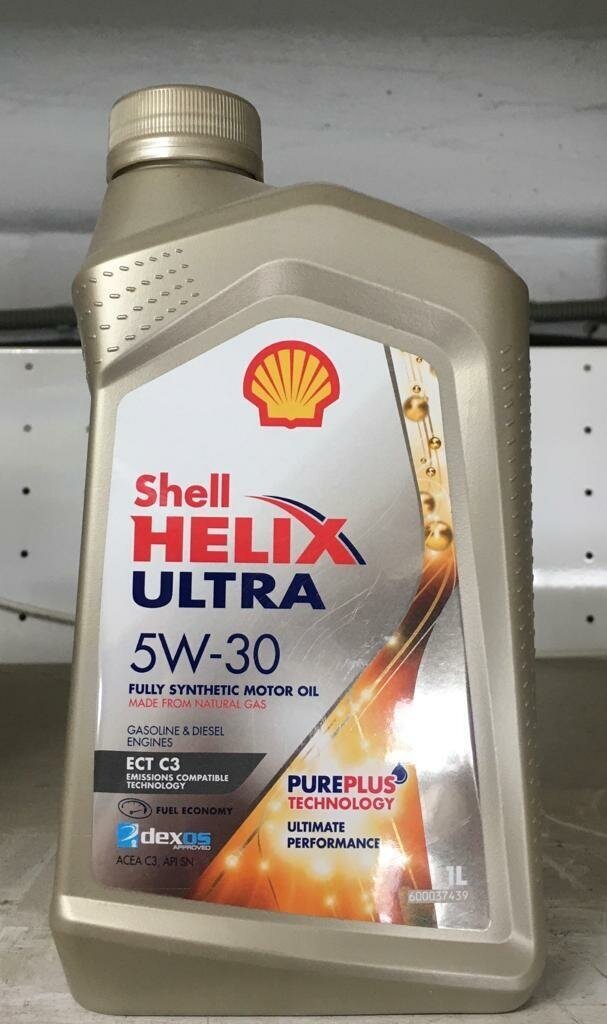 Синтетическое моторное масло SHELL Helix Ultra ECT C3 5W-30, 1 л