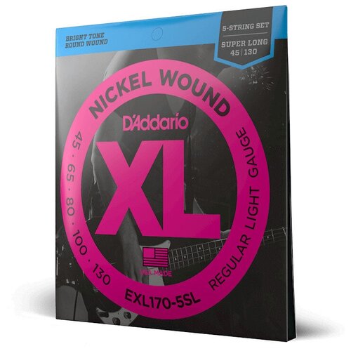 D'ADDARIO EXL170 5SL Струны для 5 струнной бас-гитары