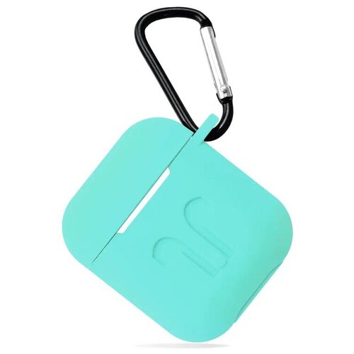 Чехол Guardi Soft Touch Protective Case для Airpods 1/2 мятный soft transparent cases for airpods case cute cartoon pattern protective cover bluetooth wireless earphone case for airpods 1 2