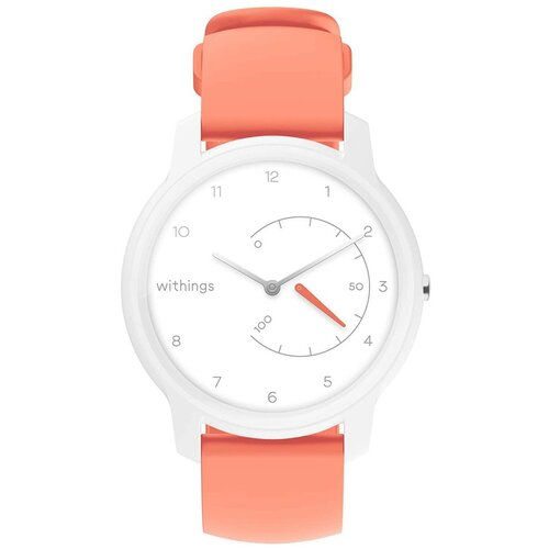 Спортивные умные часы Withings Move - White / Coral с GPS и защитой от воды