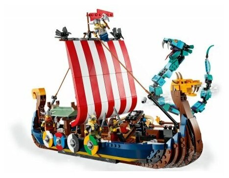 Конструктор LEGO Creator "Корабль викингов и Мидгардский змей" - фото №8