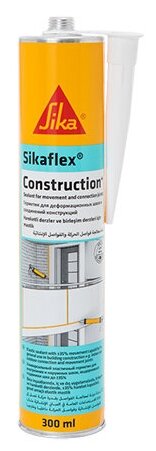 Универсальный клей-герметик Sikaflex Construction+ SIKA Зикафлекс Констракшн + зика черный, 300 мл - фотография № 2