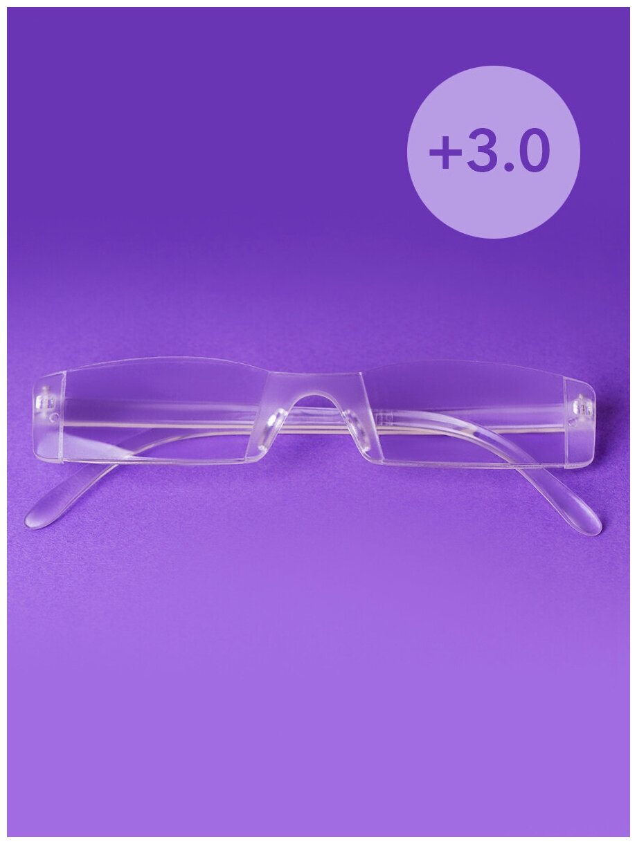 Готовые очки для зрения с диоптриями +3.0. Очки для дали мужские женские. Очки для чтения.