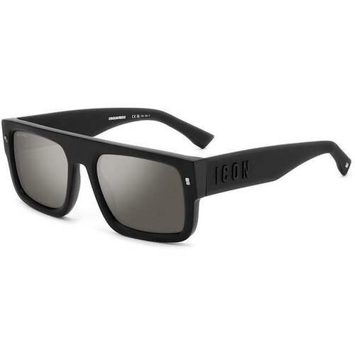 Солнцезащитные очки DSQUARED2, прямоугольные, для мужчин, черный