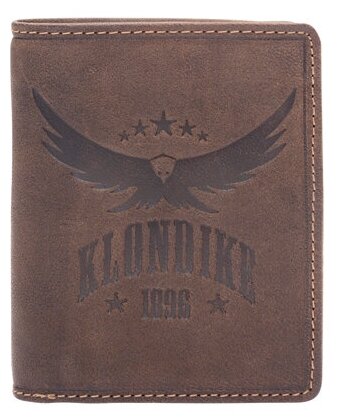 Бумажник KLONDIKE 1896, коричневый