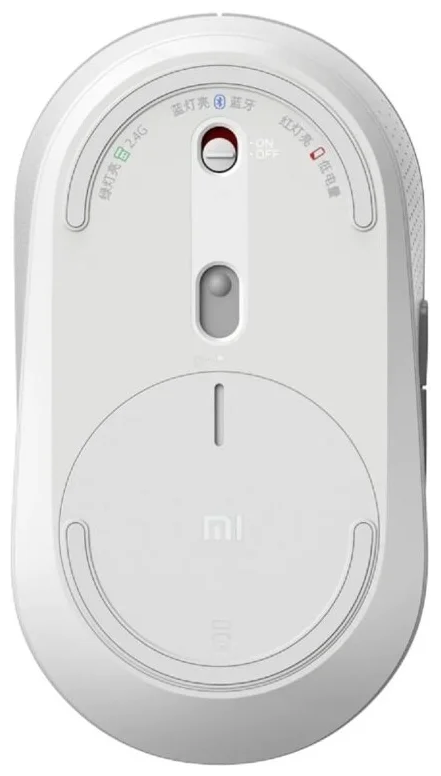 Xiaomi Беспроводная бесшумная мышь с двойным подключением Xiaomi Mi Mouse Silent Edition Dual Mode, Белый, WXSMSBMW02