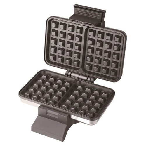 Электровафельница Сластена ЭВ-2 1000 Вт бельгийские вафли тефлоновое покрытие серебр 534600₽