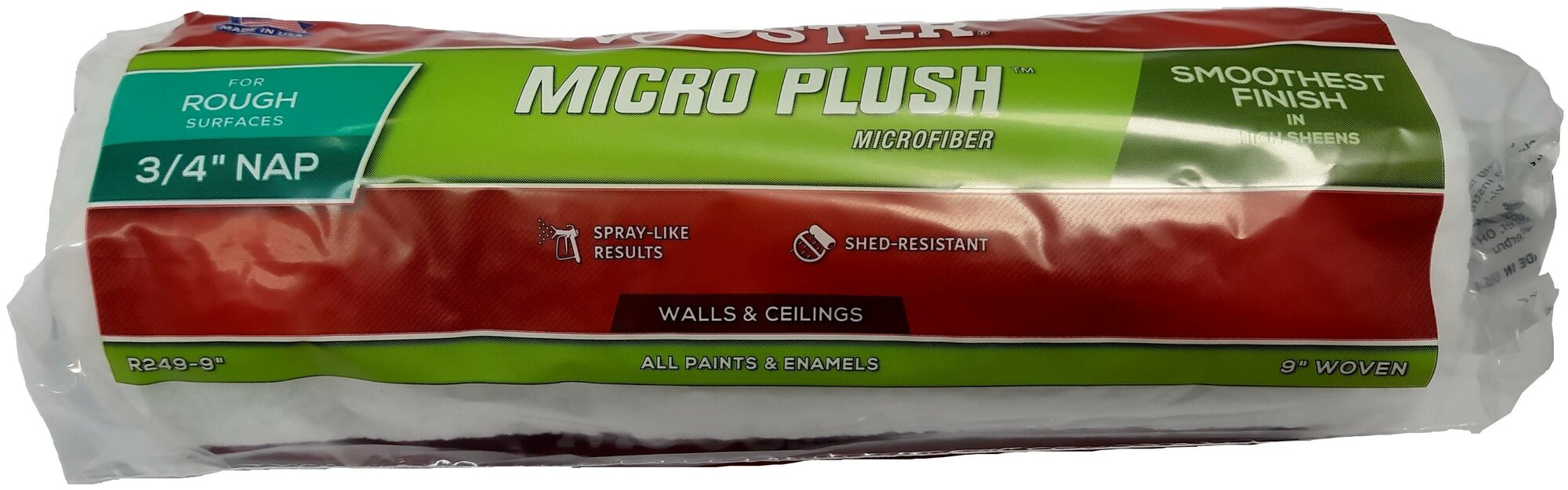 Валик малярный плетеный Wooster MICRO PLUSH™ (9" - 3/4", грубый)