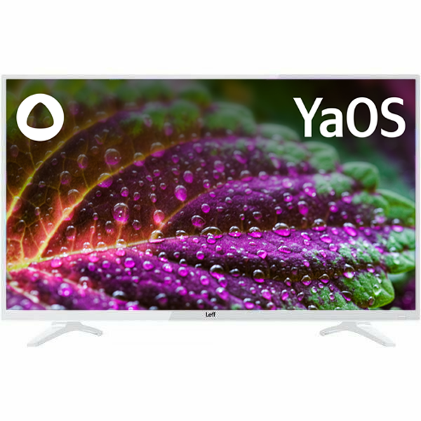 Телевизор LEFF LCD 43" YaOS 4K 43U541T белый