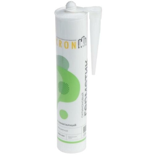 Герметик KRONbuild, силиконовый, санитарный, бесцветный, 280 мл