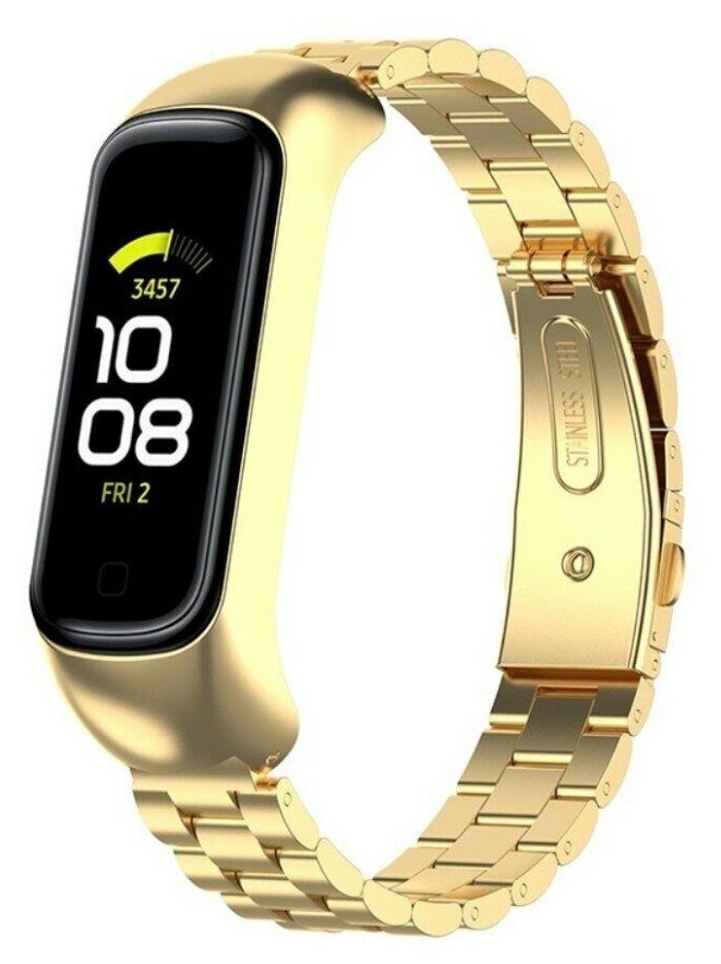 Стальной браслет для Samsung Galaxy Fit 2 SM-R220 (золото)