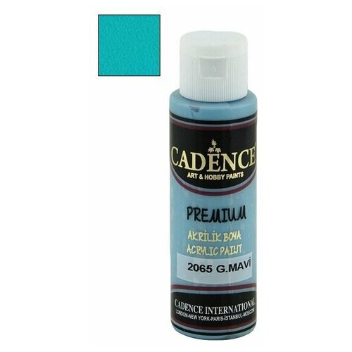 Акриловая краска Cadence Premium Acrylic Paint, 70 мл. Azure Blue-2065