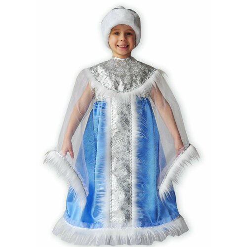 Детское платье снегурочки платье с отделкой фернанда