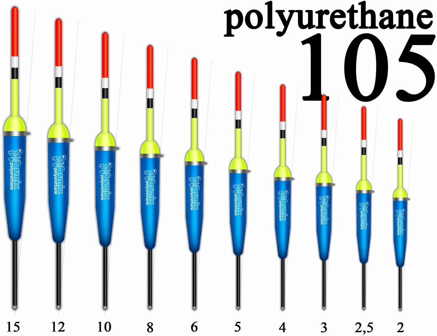 Wormix Поплавок из полиуретана 105 6г 10шт арт.10560