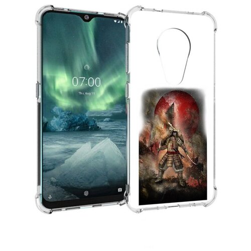 Чехол задняя-панель-накладка-бампер MyPads китайскийвоин для Nokia 7.2/Nokia 6.2 противоударный