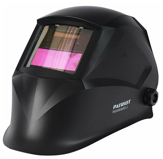 Маска сварщика PATRIOT 100 / 90Х35 мм окно / степень затемнения DIN5-11 / защитная маска для сварки / шлем