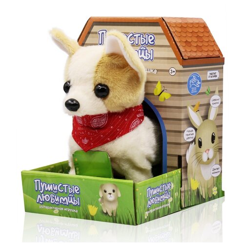 Игрушка интерактивная Mioshi active Щеночек: Корги в платке (16 см), MAC0601-120