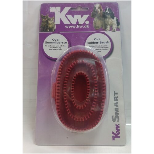 KW щетка резиновая для собак со средней и короткой шерстью