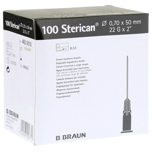 Игла инъекционная B. Braun Sterican 22G (0,70 х 50) - 100 шт