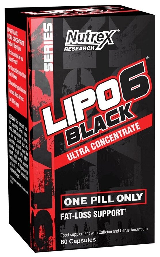 Nutrex Lipo 6 Black Ultra Concentrate US (60 кап)