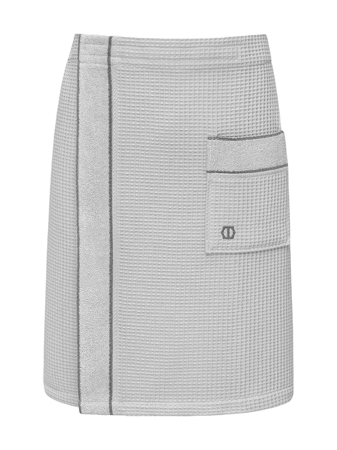 Togas Килт для бани мужской "Саунерс" вафельный, хлопок, M/L/(48-50), светло-серый