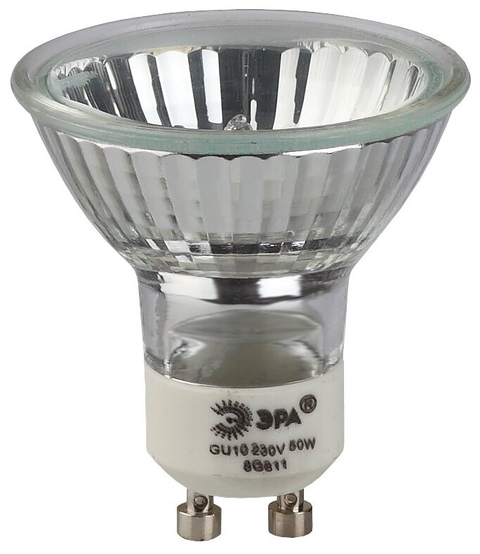 Лампочка галогенная ЭРА GU10-JCDR (MR16)-35W-230V GU10 35 Вт софит теплый белый свет арт. Б0051799 (1 шт.)
