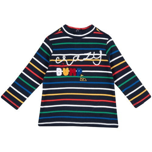 фото Лонгслив chicco трикотажный, темно-синий 06089, размер 086