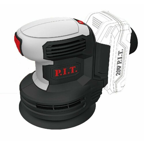 Аккум эксцентрик шлифмаш PIT PDS20H-125A SOLO без АКБ и ЗУ 388800₽