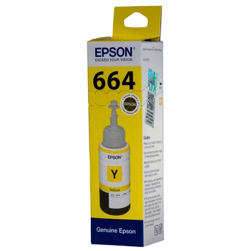 epson картриджи комплектом epson c13t664498 c13t664398 c13t664298 c13t664198 t664 полный набор Чернила Epson C13T664498, 70 стр, желтый