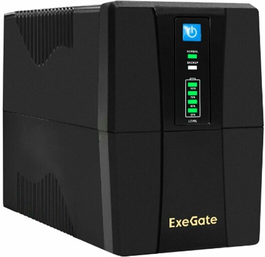 Блок бесперебойного питания ExeGate SpecialPro UNB-600. LED. AVR.2SH. RJ. USB 600ВА/360Вт EX292764RUS black