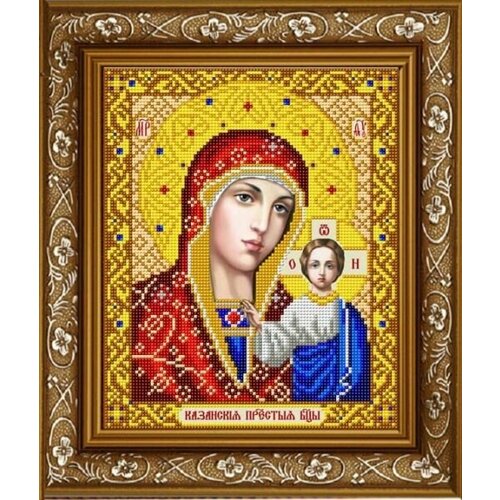 Канва (рисунок) для вышивания бисером Благовест Пресвятая Богородица Казанская ИС-4002