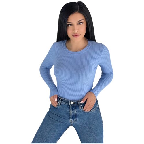 Кофта женская, женский тёплый джемпер в рубчик лапша