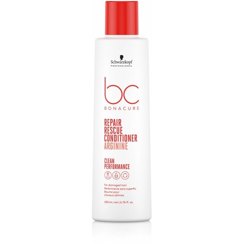 Кондиционер BONACURE REPAIR RESCUE для восстановления волос SCHWARZKOPF PROFESSIONAL 200 мл schwarzkopf professional bonacure peptide repair rescue маска для поврежденных волос 200 мл