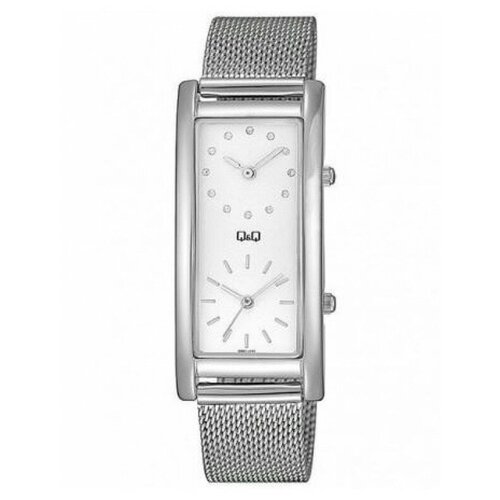 женские серебряные часы софи 44606 201 Наручные часы Q&Q, серебряный, белый