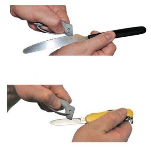 Точилка Victorinox для кухонных ножей малая, серая - фотография № 7
