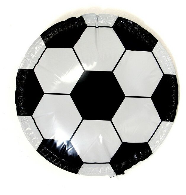 Парящий шар "Футбольный мяч", 45 см, цвет черный./В упаковке шт: 1