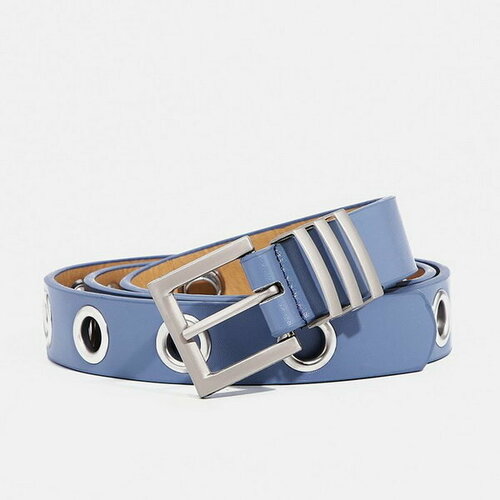 фото Ремень сима-ленд, размер 100, голубой сима-лэнд