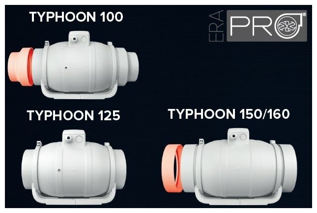 Канальный вентилятор Era TYPHOON 150/160 2SP - фотография № 8