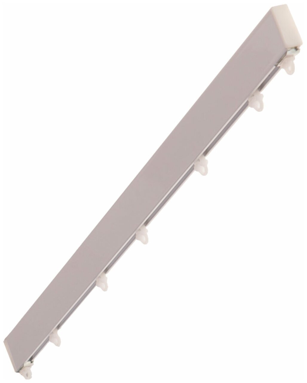 Профильный алюминиевый карниз для штор СТ-41 цвет белый 100см. Windeco