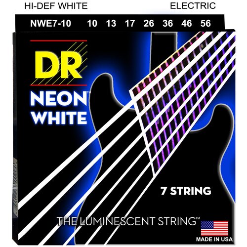 DR NWE7-10 - струны для 7-струнной электрогитары жидкость для 7 ми струнной электрогитары dr string nwe7 10