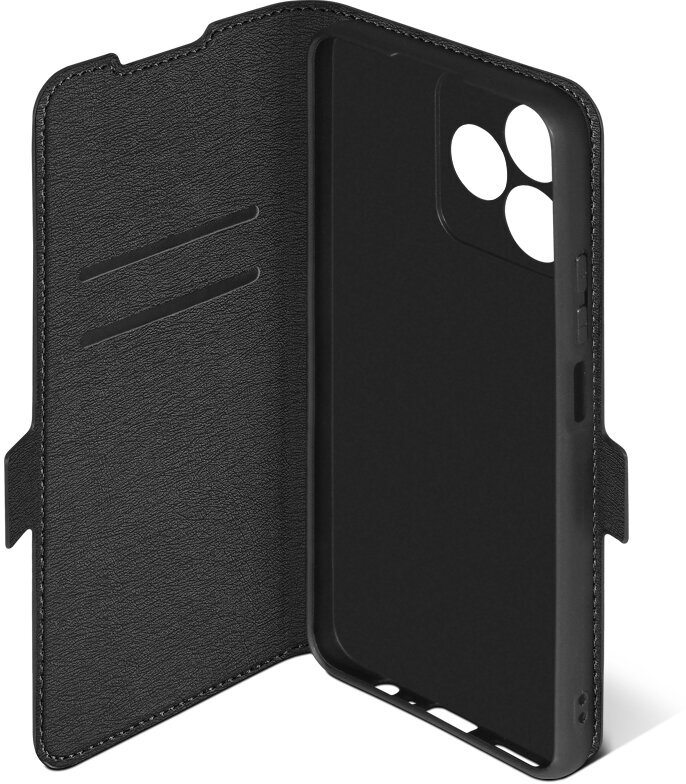 Чехол для Samsung Galaxy A24 (4G), книжка, черный DF sFlip-114 (black)