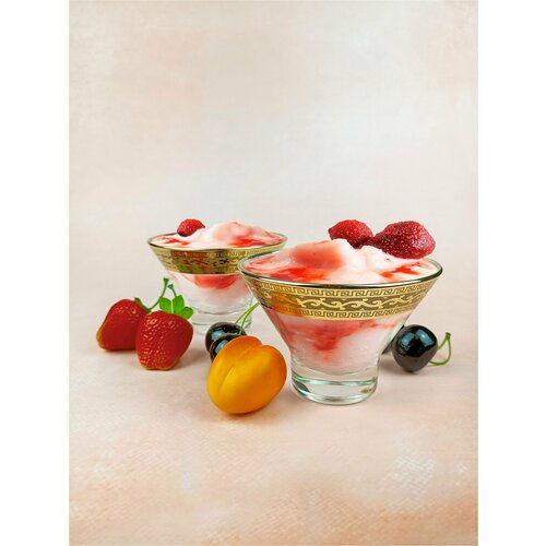 Набор креманок с алмазной гравировкой PROMSIZ версаль 270 мл 2 шт 710₽