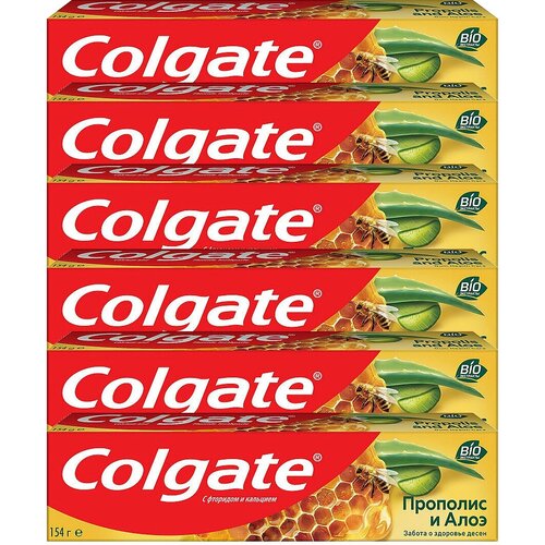 Colgate зубная паста Прополис и Алоэ 100 мл. х 6 шт.